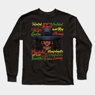 African Black History African American Ladies Juneteenth Long Sleeve T-Shirt